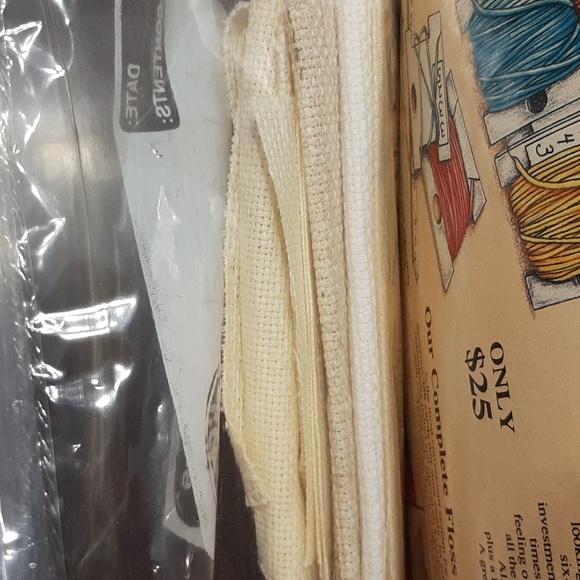 Basket full of cross stitch items - Picture 6 of 12